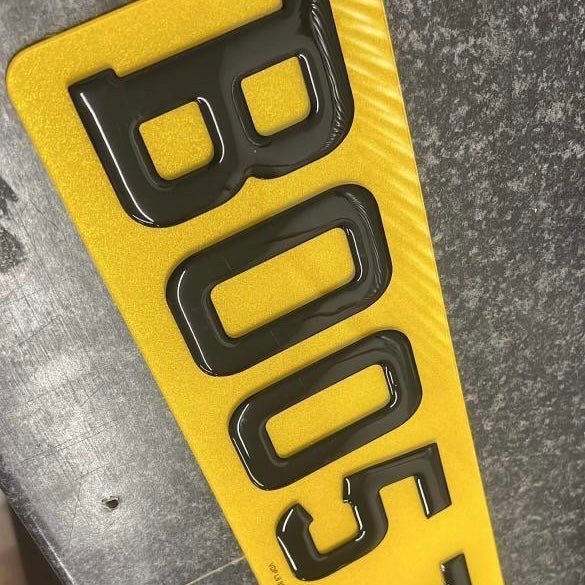 3D Gel Numberplate UK - Lxud Customz