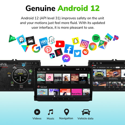 Eonon Andriod 12 Headunit Carplay VAG Volkswagen/Seat/Skoda - Lxud Customz
