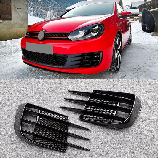 MK6 GTI GTD 2008-2012 Grill Fog Light Cover - Lxud Customz
