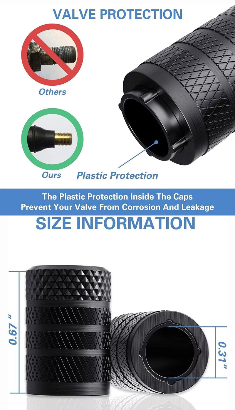 Car Tyre Valve Caps Compatible with Mercedes Vehicles