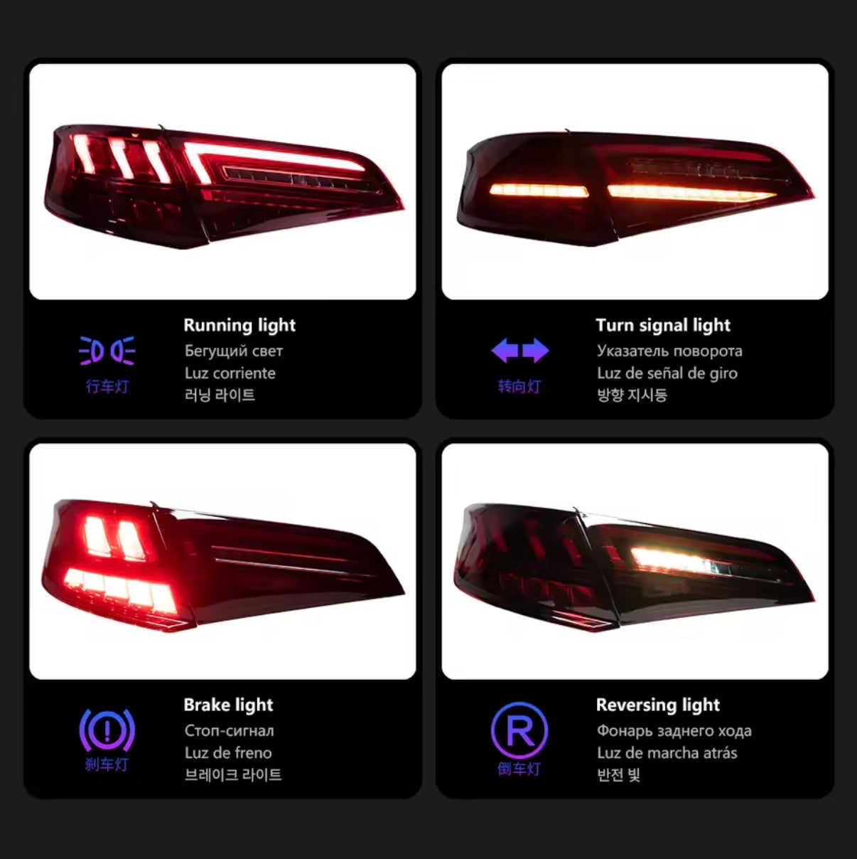 Audi A3/S3/RS3 Taillight 2013-2019