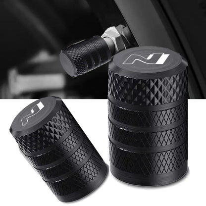 Car Tyre Valve Caps Compatible with Hyundai N/Nline Vehicles - Lxud Customz