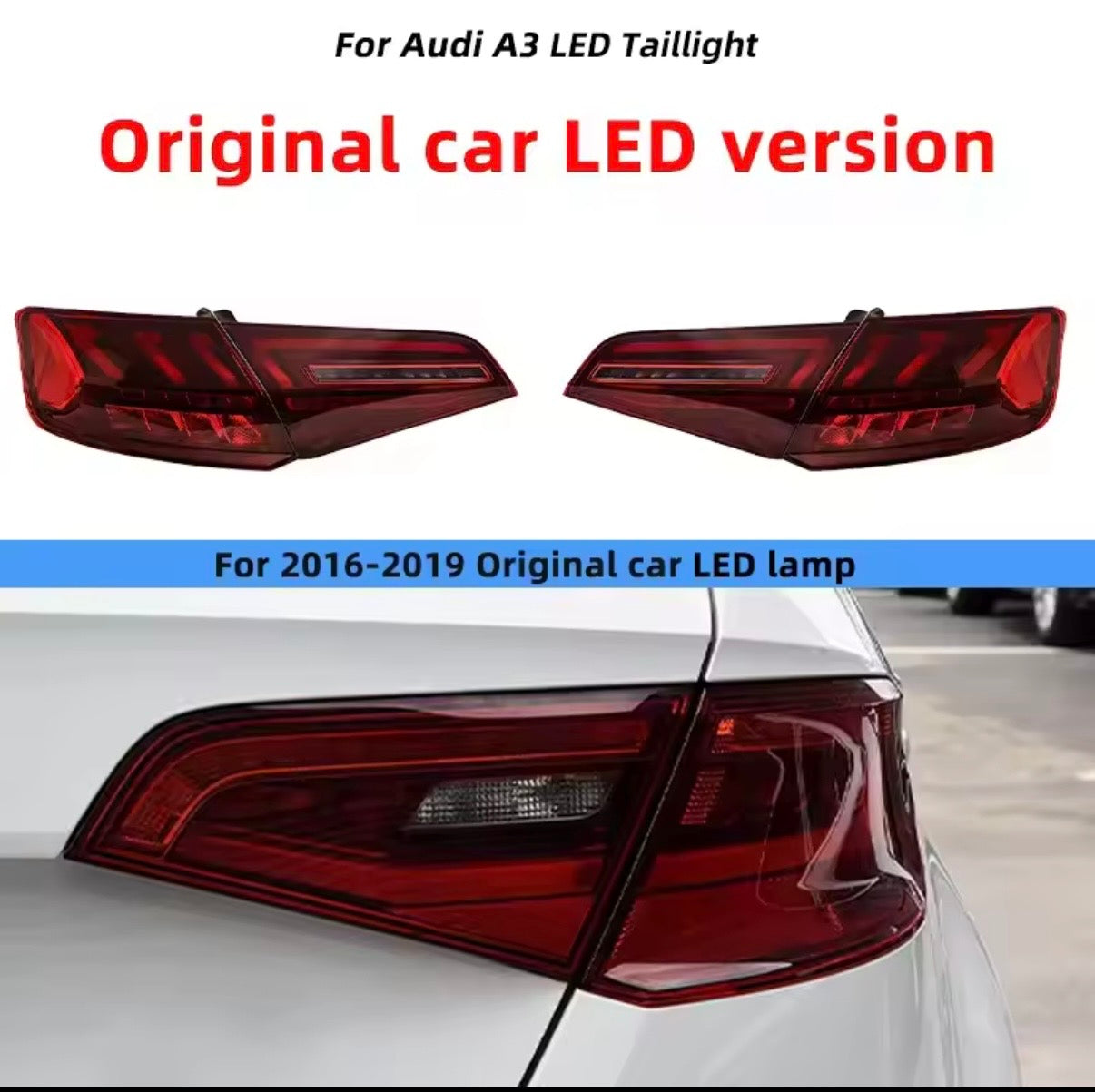 Audi A3/S3/RS3 Taillight 2013-2019