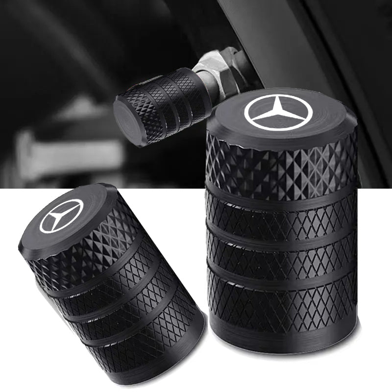 Car Tyre Valve Caps Compatible with Mercedes Vehicles