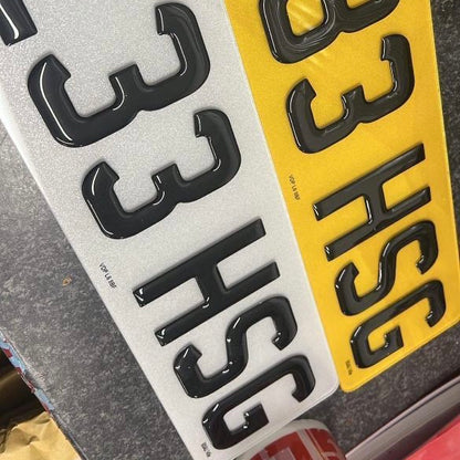 3D Gel Numberplate UK - Lxud Customz