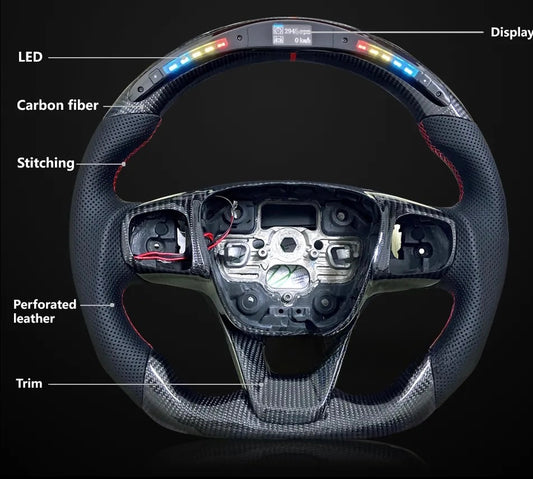 Ford Carbon Fiber Steering Wheel - Lxud Customz