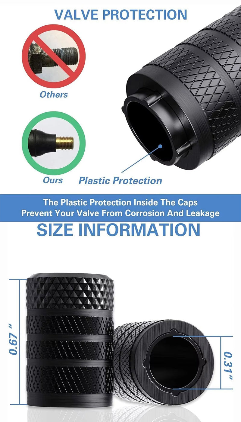 Car Tyre Valve Caps Compatible with VW
