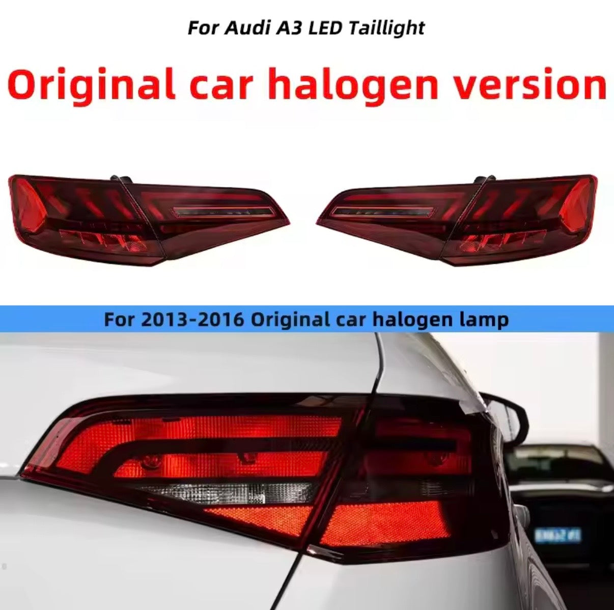 Audi A3/S3/RS3 Taillight 2013-2019