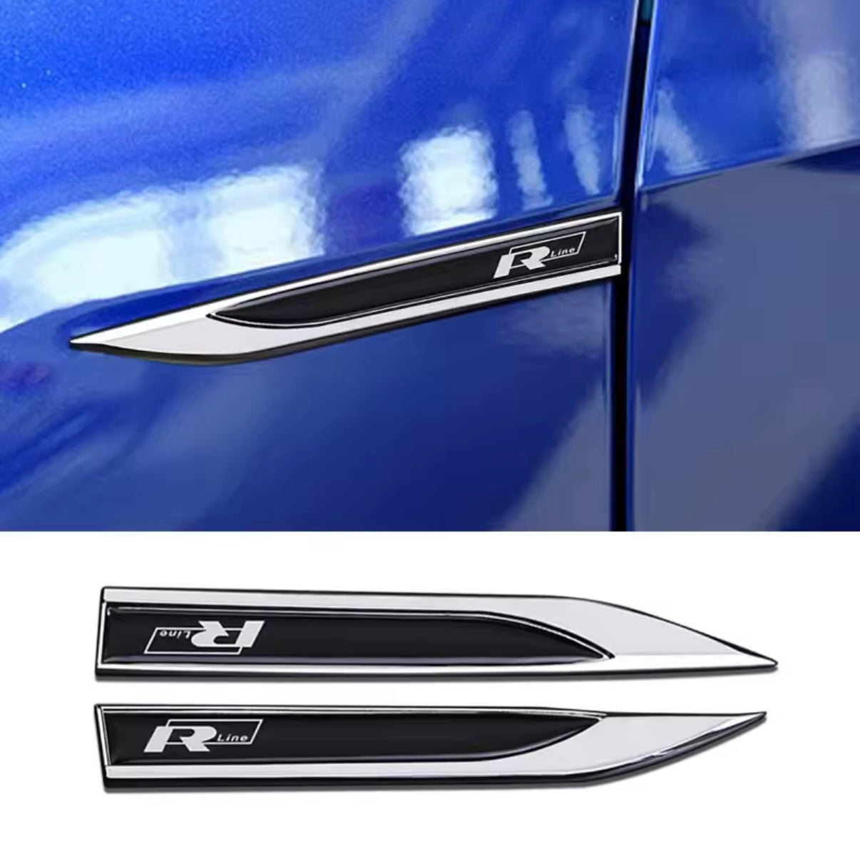 GTD/GTI/Rline/R Side Wing Badge For Volkswagen