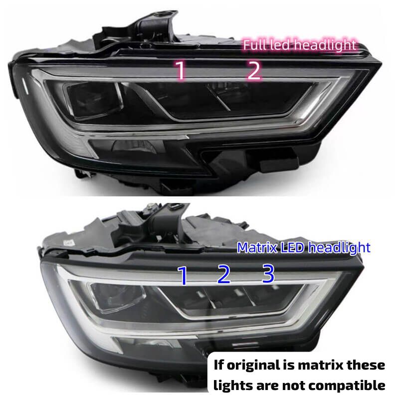 Audi A3/S3/RS3 Led Headlights 2017-2020 Plug And Play - Lxud Customz