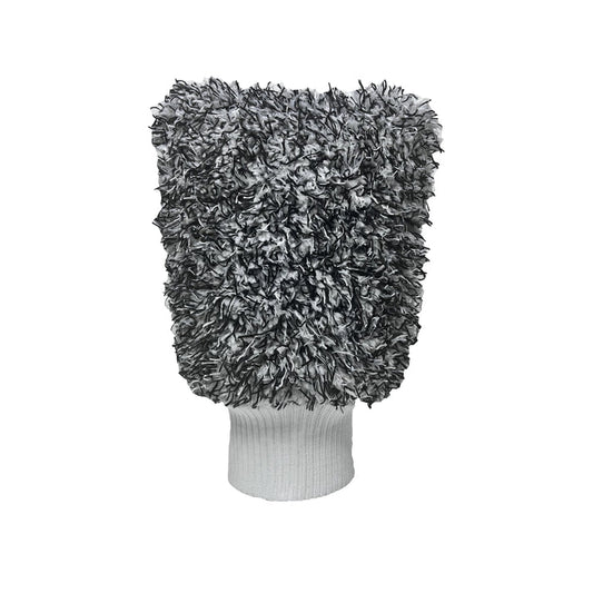 Microfibre Wash Mitt White & Black - Lxud Customz