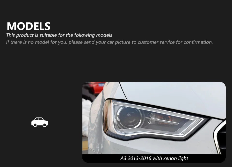 Audi A3/S3/RS3 Led Headlights 2013-2016 Plug And Play