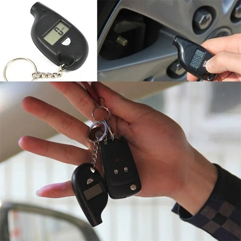 Digital Tire Pressure Gauge Keychain - Lxud Customz