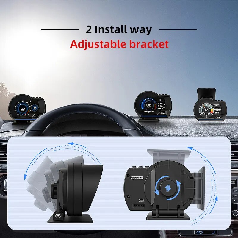 Digital Smart Boost Gauge OBD2 - Lxud Customz
