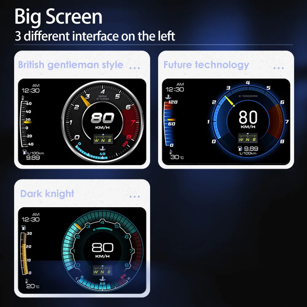 NEW Digital Smart Boost Gauge OBD2 - Lxud Customz