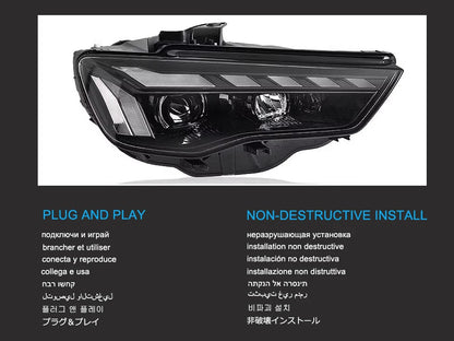 Audi A3/S3/RS3 Led Headlights 2013-2016 Plug And Play