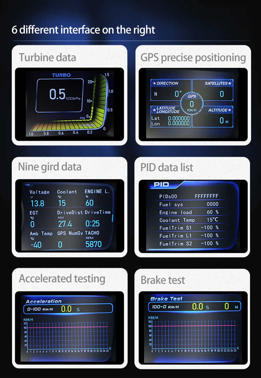 NEW Digital Smart Boost Gauge OBD2 - Lxud Customz