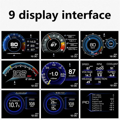 Digital Smart Boost Gauge OBD2 - Lxud Customz