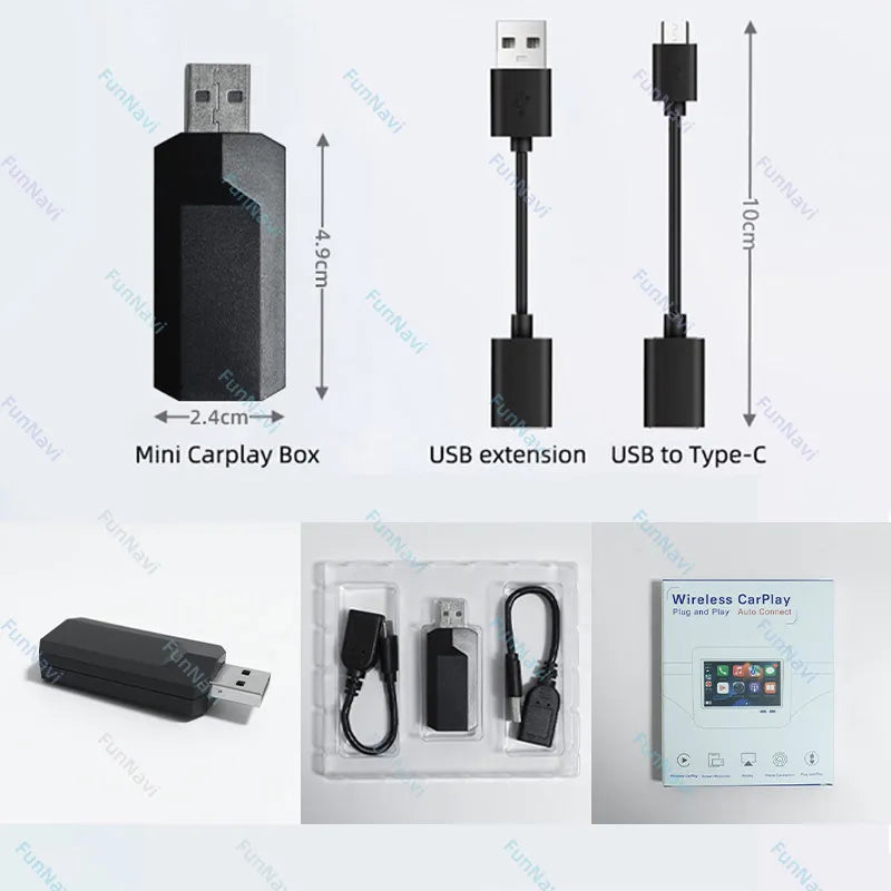 Wired to Wireless Apple CarPlay Adapter for OEM Headunit - Lxud Customz