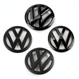 Polo 2009-2013 Blacked Out Center Badge 117mm Rear Emblem 110mm
